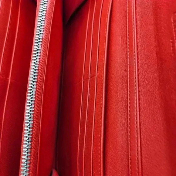 Dior Rendezvous Red Leather Wallet-On-Chain - Picture 11 of 16